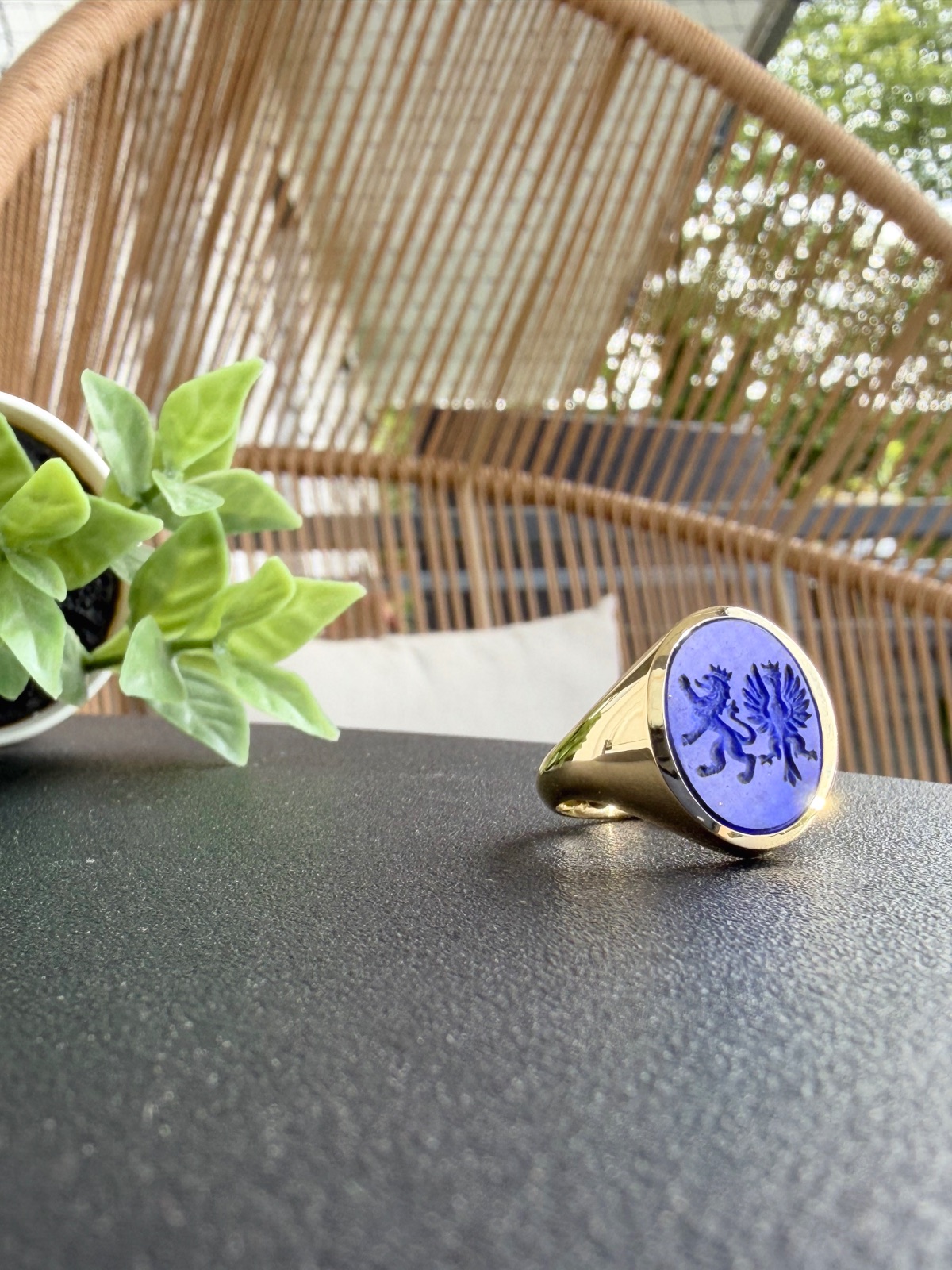 Siegelring Lapislazuli